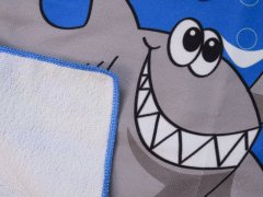 Ljubki dom Otroški pončo DVA MORSKA PSA moder - različne velikosti Dimenzije: 60 x 90 cm