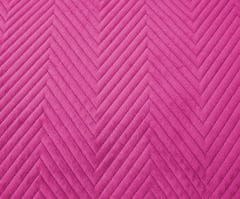 Ljubki dom Vijoličasta žametna prevleka za posteljo z vzorcem ARROW VELVET Dimenzije: 170 x 210 cm
