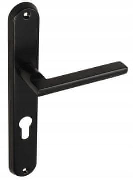 shumee Kljuka za notranja vrata, dolga ploščica za vložek, črna mat