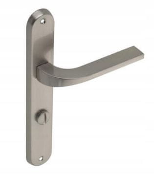 shumee Notranja kljuka za vrata, dolga WC plošča, levo, brušen nikelj