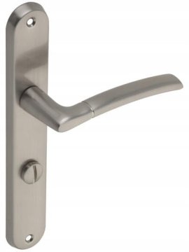 shumee Notranja kljuka za vrata, dolga WC plošča, levo, brušen nikelj