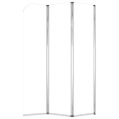 Vidaxl Tuš stene za kopalno kad 2 kosa 104x130 cm steklo prozorne