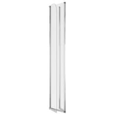 Vidaxl Tuš stene za kopalno kad 2 kosa 104x130 cm steklo prozorne