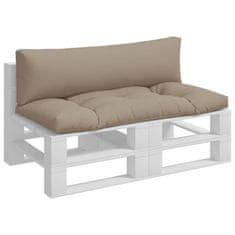 Vidaxl Blazine za palete 2 kosa taupe blago