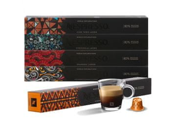 NESPRESSO 50 kapsul NESPRESSO - Cape Town Lungo, Stockholm Lungo, Vienna Lungo, Shanghai Lungo, Buenos Aires Lungo