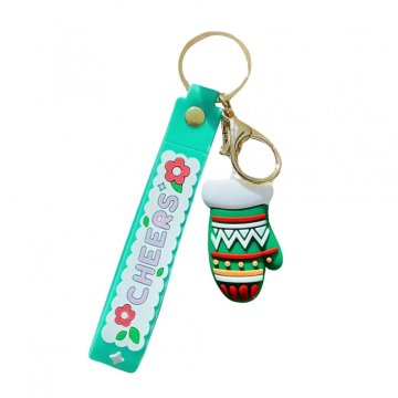 Flamenco Mystique Ključna veriga z božičnim obeskom, dolžina 5,3 cm, širina 3,7 cm, teža 35 g