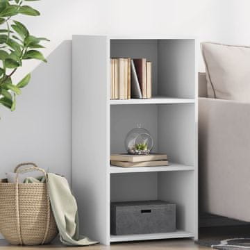 shumee Komoda bela 45x41x93 cm inženirski les