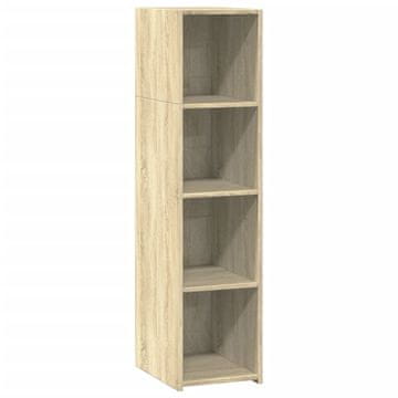 Vidaxl Visoka omara sonoma hrast 30x41x124 cm inženirski les
