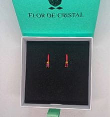 Flor de Cristal Uhani Gianina modra - Uhani s kristali