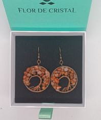 Flor de Cristal Nakit Casia bakrov - Rdeči jaspis - Nakit z kamenov