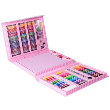 LIVEFY Kit Otroški slikarski set 208ks, roza