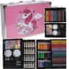 Art Kit Otroški slikarski set v kovčku 145ks, roza