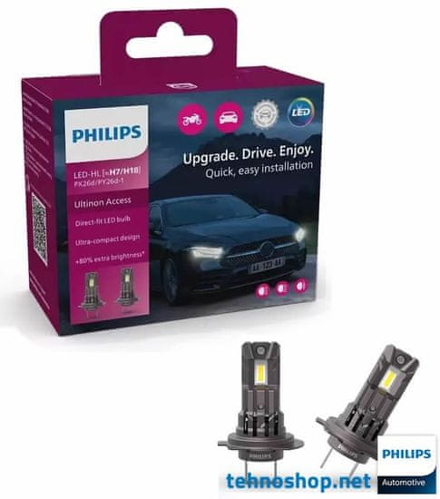 Philips LED ŽARNICE ULTINON ACCESS 2500 LED H7/H18 11972U2500CX 12V PX26d