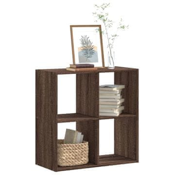 shumee vidaXL Knjižna omara, rjav hrast, 68,5 x 32 x 68,5 cm, material na osnovi lesa