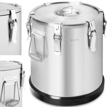 Royal Catering Termos, termični posod za prevoz hrane STAL 22 l