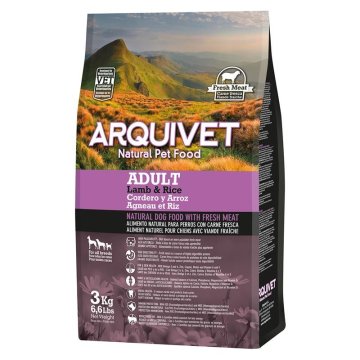 Arquivet hrana za pse z jagnjetino in rižem za odrasle pse 3 kg