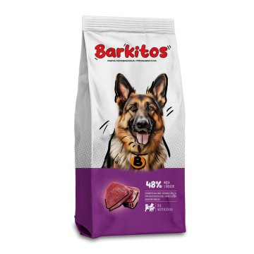 Barkitos hrana za pse z govedino in rižem 18 kg