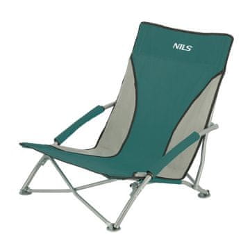 NILS CAMP stol za plažo NC3055 zelena