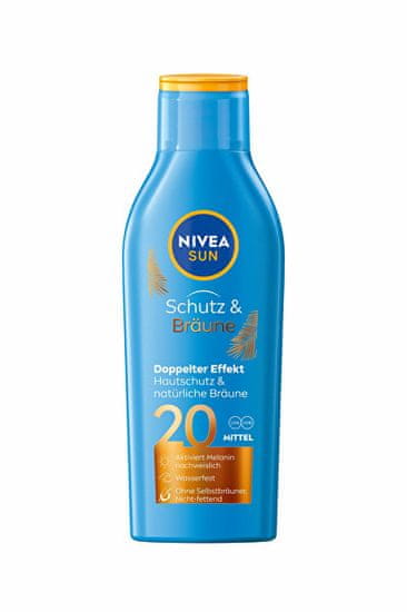 Nivea Intenzivni (Protect & Bronze Sun Lotion) sončenje SPF 20 Sun (Protect & Bronze Sun Lotion) 200 ml