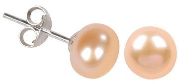 JwL Luxury Pearls Uhani iz resničnih biserov iz lososa JL0027