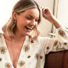 Hot Diamonds Srebrni uhani Trio Rose Gold DE389