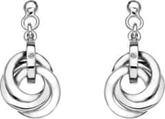 Hot Diamonds Srebrni uhani Trio DE388