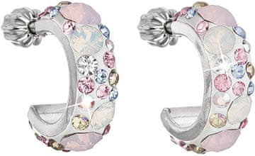 Evolution Group Elegantni uhani s kristali Magic Rose 31118.3