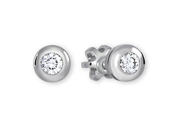 Uhani iz belega zlata s kristali 236 001 00634 07