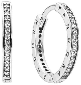 Pandora Srebrni uhani s kristali 290558CZ