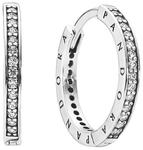 Pandora Srebrni uhani s kristali 290558CZ
