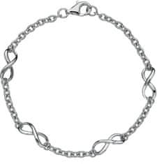 Hot Diamonds Srebrna zapestnica z diamantnim Infinity DL293