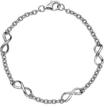 Hot Diamonds Srebrna zapestnica z diamantnim Infinity DL293