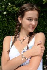 JwL Luxury Pearls Zapestnica iz pravih biserov v dveh odtenkih JL0317