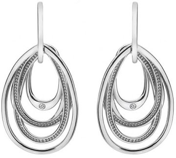 Hot Diamonds Srebrni uhani z diamanti Chandelier Vintage Drop DE496