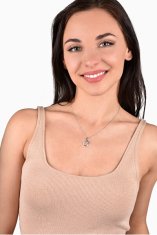 Obesek iz belega zlata Heart 249 001 00431 07