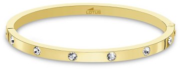 Lotus Style Zapestnica iz trdega zlata s kristali LS1846-2 / 2