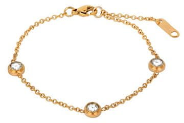 Troli Pozlačena jeklena zapestnica s svetlečimi okraski