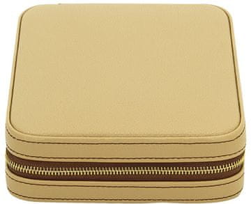 Friedrich Lederwaren Škatla za potovalni nakit bež / črna Ascot 26113-8