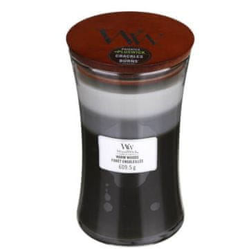 Woodwick Dišavna sveča Trilogy Fireside, Redwood, sandalovina Clove 609,5 g