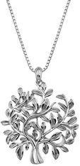 Hot Diamonds Luksuzna srebrna ogrlica z drevesom življenja Jasmine DP700 (veriga, obesek)