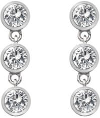 Hot Diamonds Srebrni uhani s topazom in pravim diamantom Willow DE585