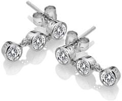 Hot Diamonds Srebrni uhani s topazom in pravim diamantom Willow DE585