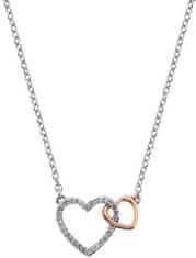 Hot Diamonds Srebrna ogrlica s pravim diamantom Flora DP732