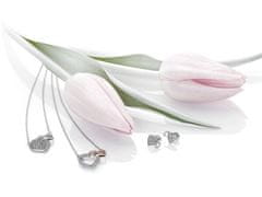 Hot Diamonds Srebrna ogrlica s pravim diamantom Flora DP731