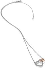 Hot Diamonds Srebrna ogrlica s pravim diamantom Flora DP732