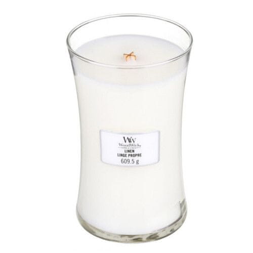 Woodwick Dišeča vaza za sveče Posteljnina 609,5 g