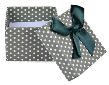 Jan KOS Zelena škatlica s pikami za uhane ali prstan KK-3/A19