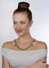 JwL Luxury Pearls Zapestnica iz pravih kovinsko modrih biserov JL0562