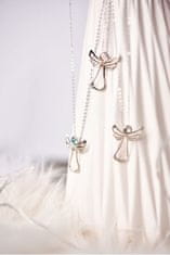 Levien Kristalna ogrlica Guardian Angel Rainbow