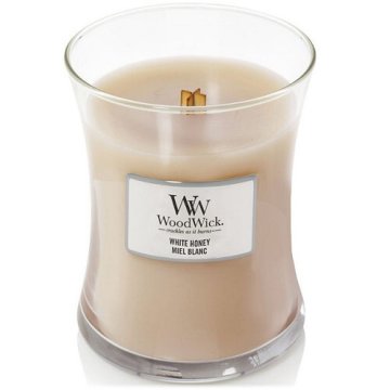 Woodwick Dišeča vaza za sveče Beli med 275 g